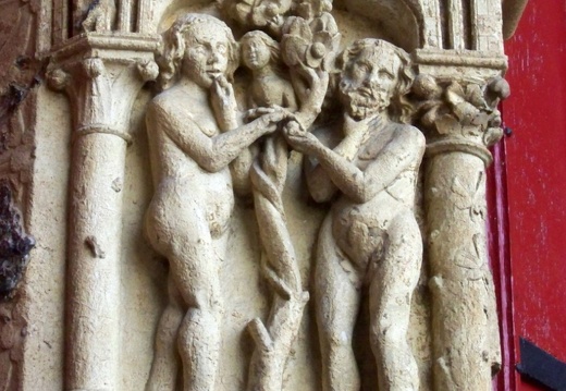 Capital, right portal, Cathedral of Notre Dame of Amiens